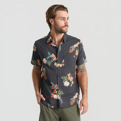 Journey Short Sleeve Button Up Shirt - Onyx