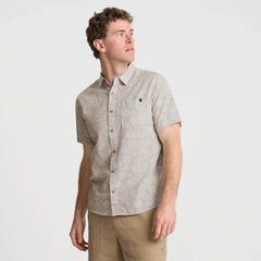 Journey Short Sleeve Button Up Shirt - Ghost Grey