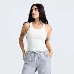 Wind Worn Tank Top - Bone