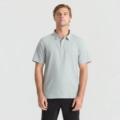 Bless Up Breathable Stretch Polo Shirt - Grey