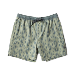 Shorey 16" Trunks - Stripe Sea Foam