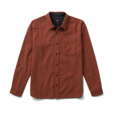 Crossroads Organic Cotton Flannel - Red Clay Herringbone