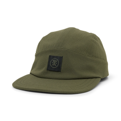 Run Bless Up Camper Strapback Hat - Military