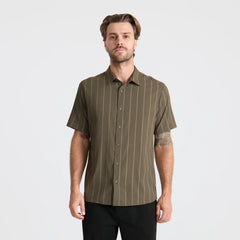 Bless Up Breathable Stretch Shirt - Military Stripes