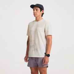 Mathis Active Tie Dye Pocket Short Sleeve Tee - Unbleached Tie Dye