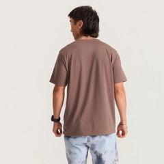 Mathis Active Short Sleeve Tee - Faded Brown
