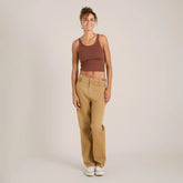 Wind Worn Tank Top - Sepia