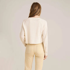 Bluffs Long Sleeve Cardigan - Eggshell
