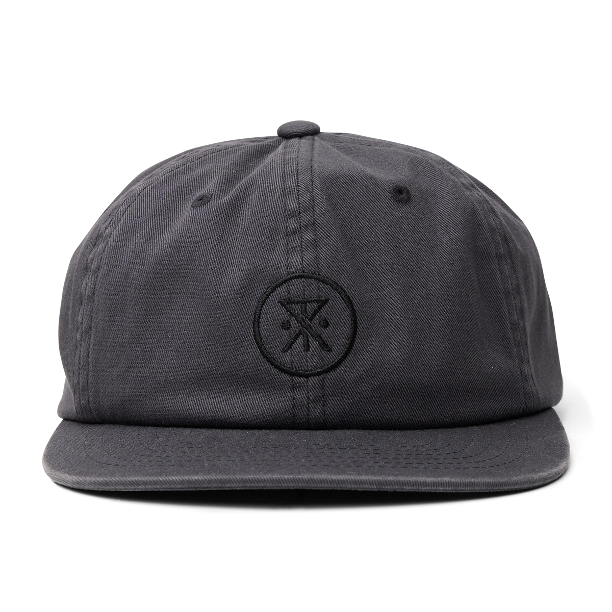 Made To Fade 6 Panel Strapback Hat - Washed Charcoal
