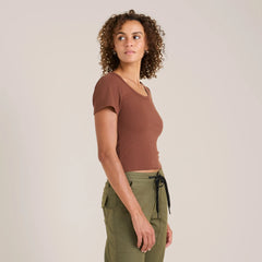 Wind Worn Short Sleeve Tee - Sepia