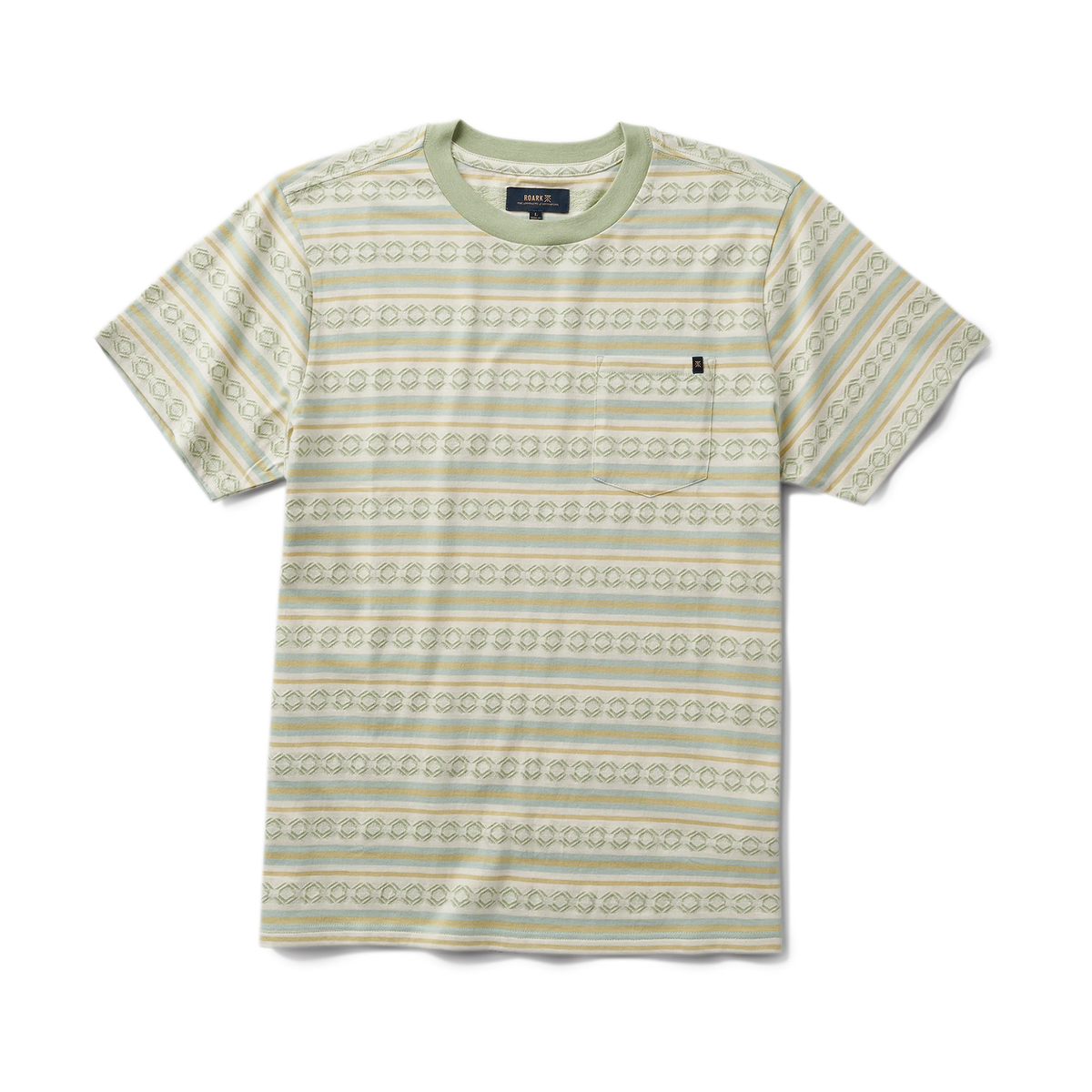 Journey Jacquard Short Sleeve Tee - Seafoam
