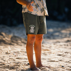 Chiller Scallop 17" Boardshorts - Military