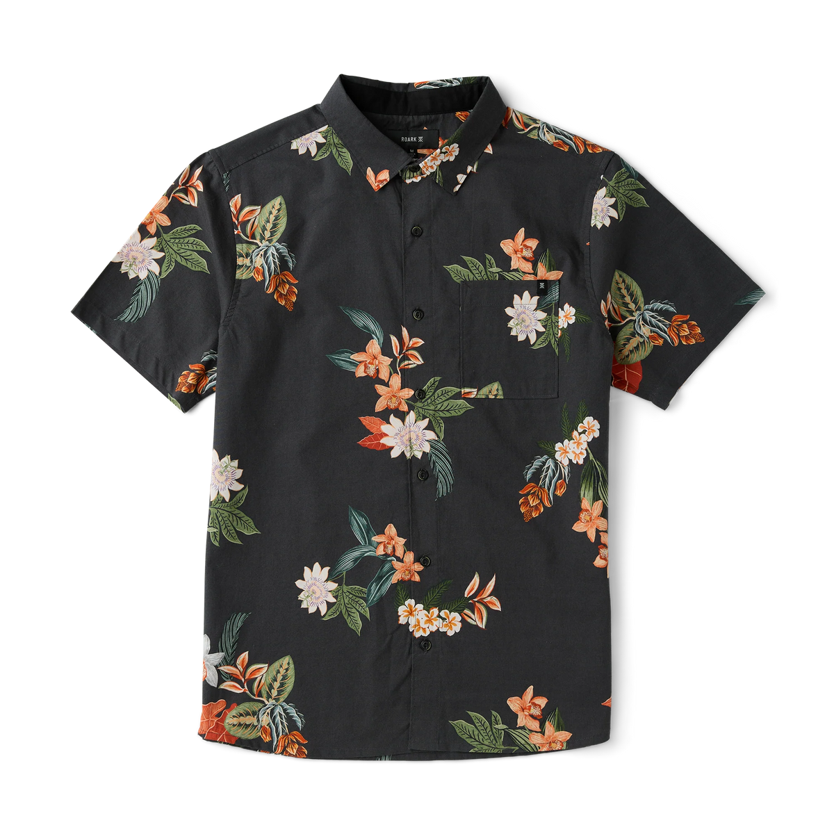 Journey Short Sleeve Button Up Shirt - Onyx