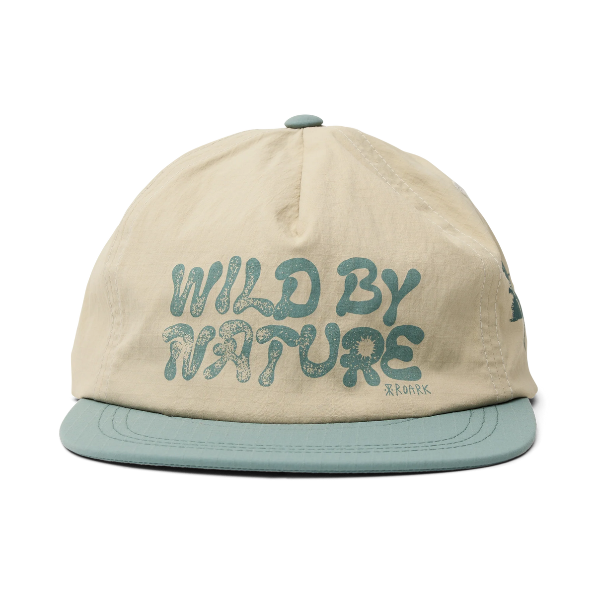 Mathis 5 Panel Strapback Hat - Oatmeal
