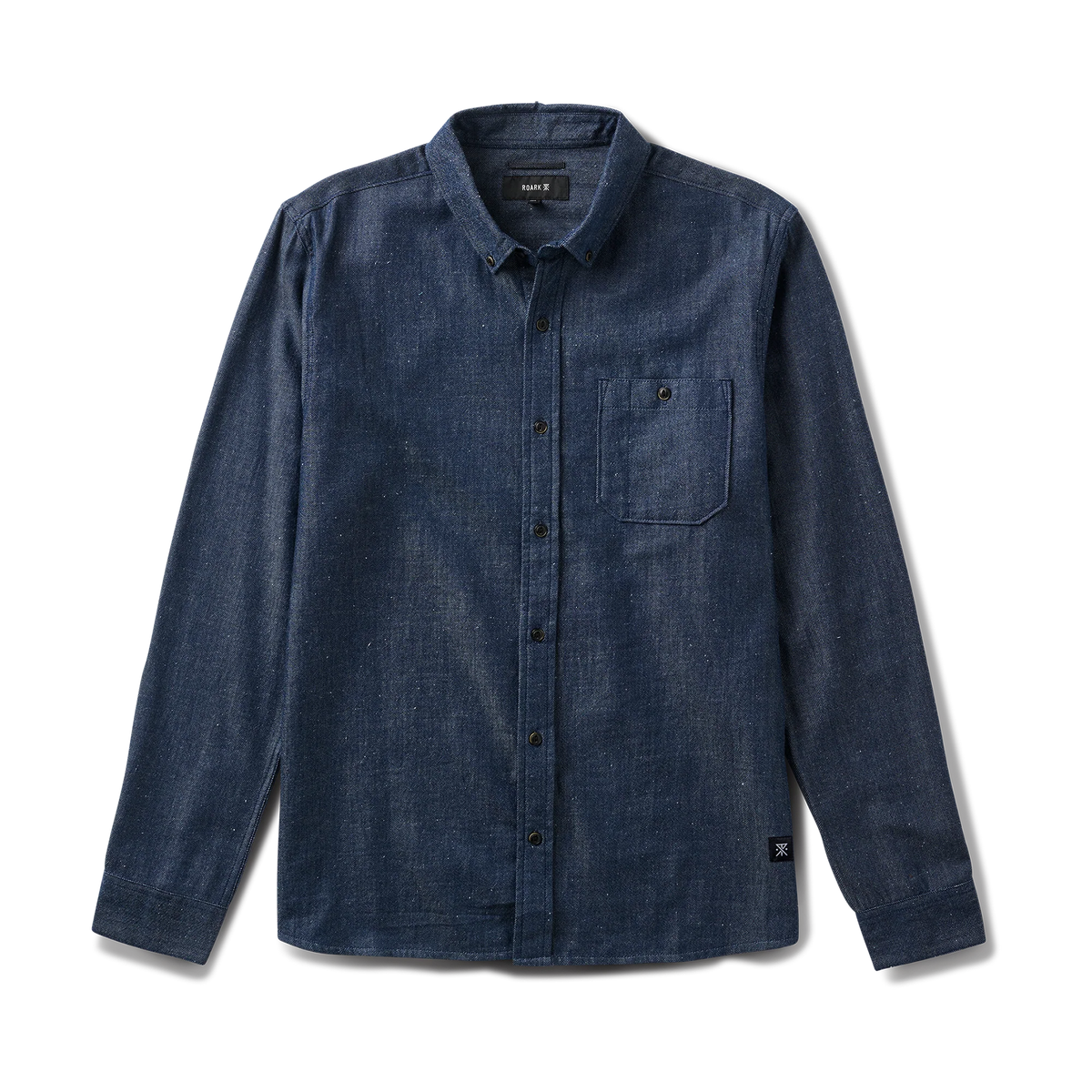 Scholar Chambray Button Up Shirt - Mid Indigo