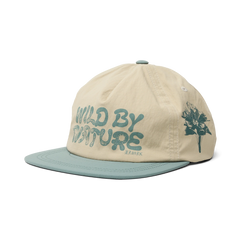 Mathis 5 Panel Strapback Hat - Oatmeal