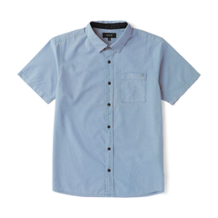 Made To Fade Short Sleeve Button Up Shirt - Washed Slate