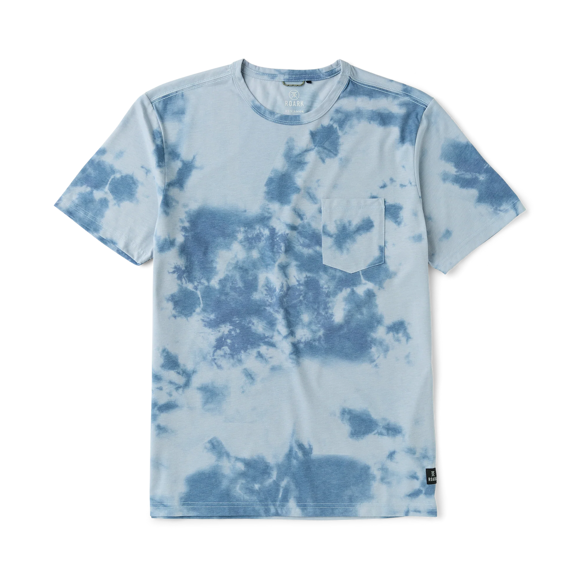 Mathis Active Tie Dye Pocket Short Sleeve Tee - Neptune Tie Dye