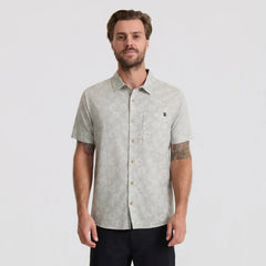 Journey Short Sleeve Button Up Shirt - Grey