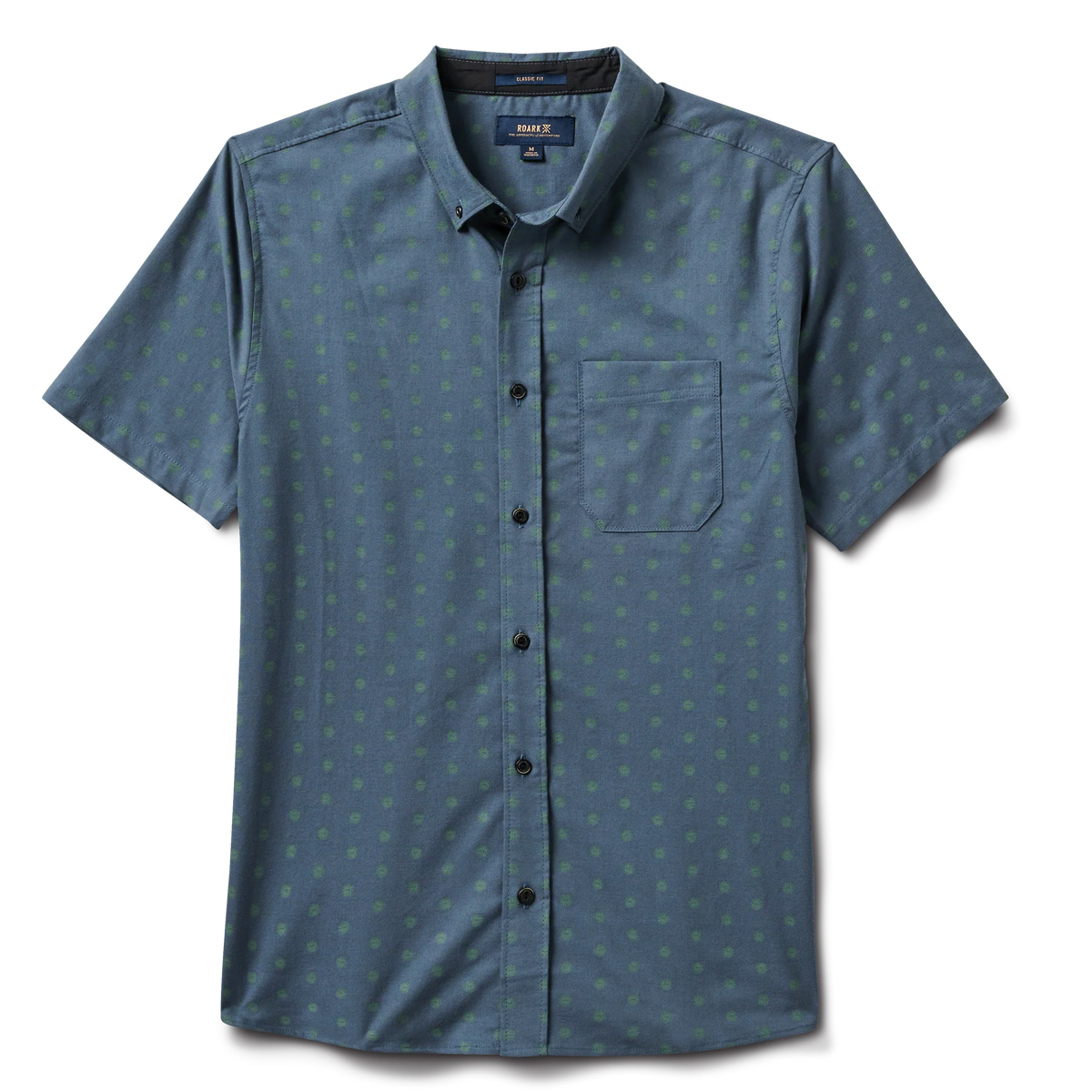Scholar Stretch Organic Short Sleeve Button Up Shirt - Tundra