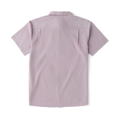 Made To Fade Short Sleeve Button Up Shirt - Washed Dusty Lilac