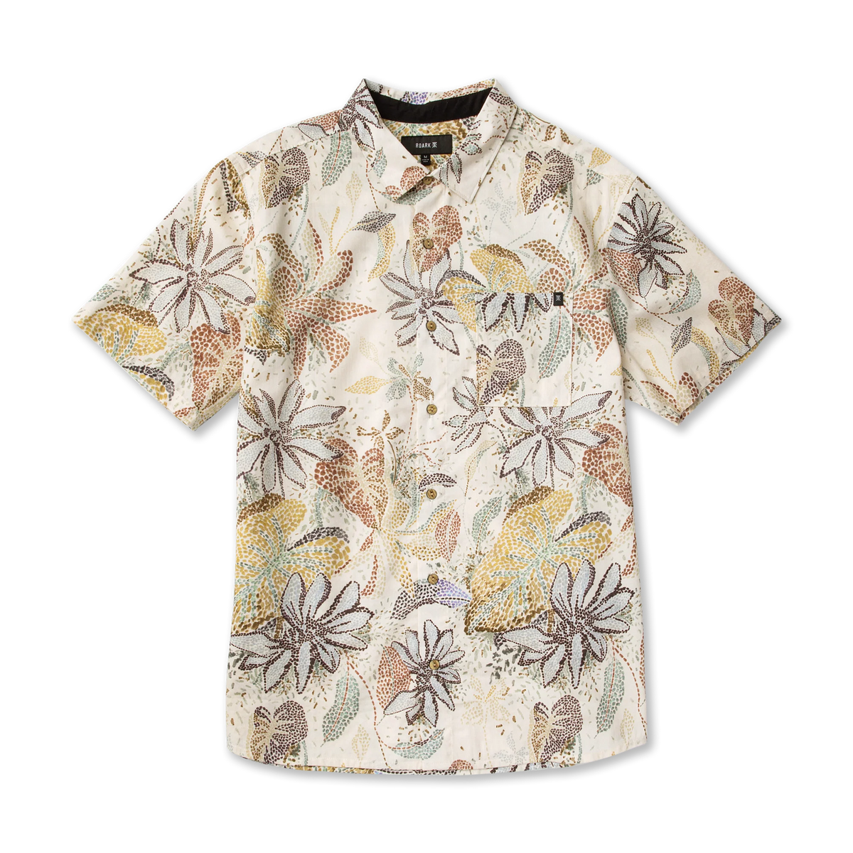 Journey Short Sleeve Button Up Shirt - Ivory