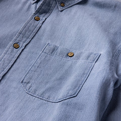 Scholar Chambray Button Up Shirt - Bleached