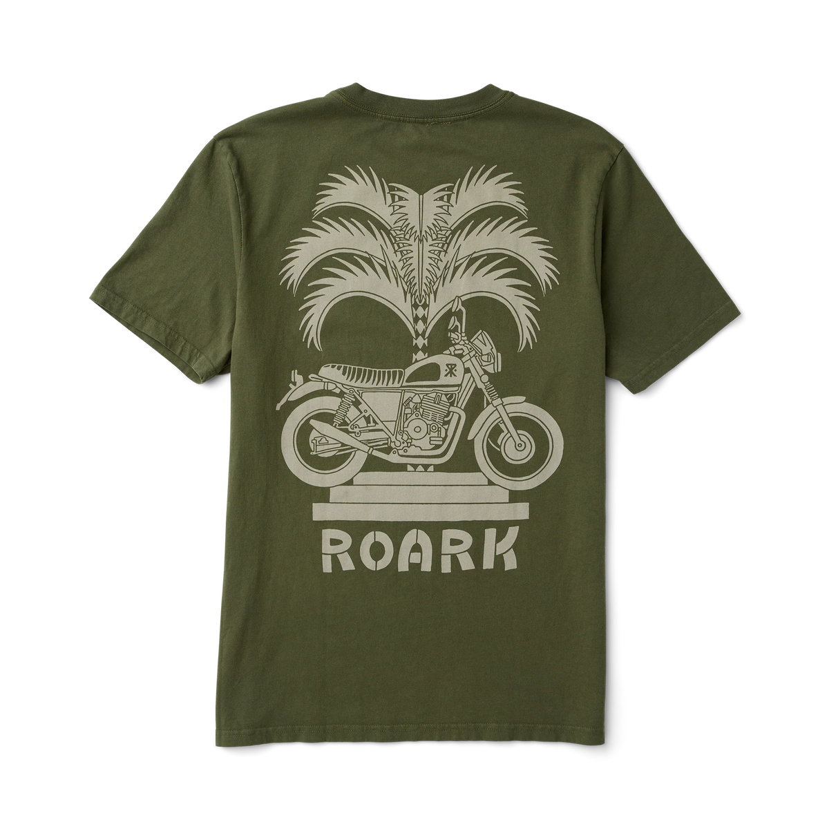Moto Palm Premium Tee - Military