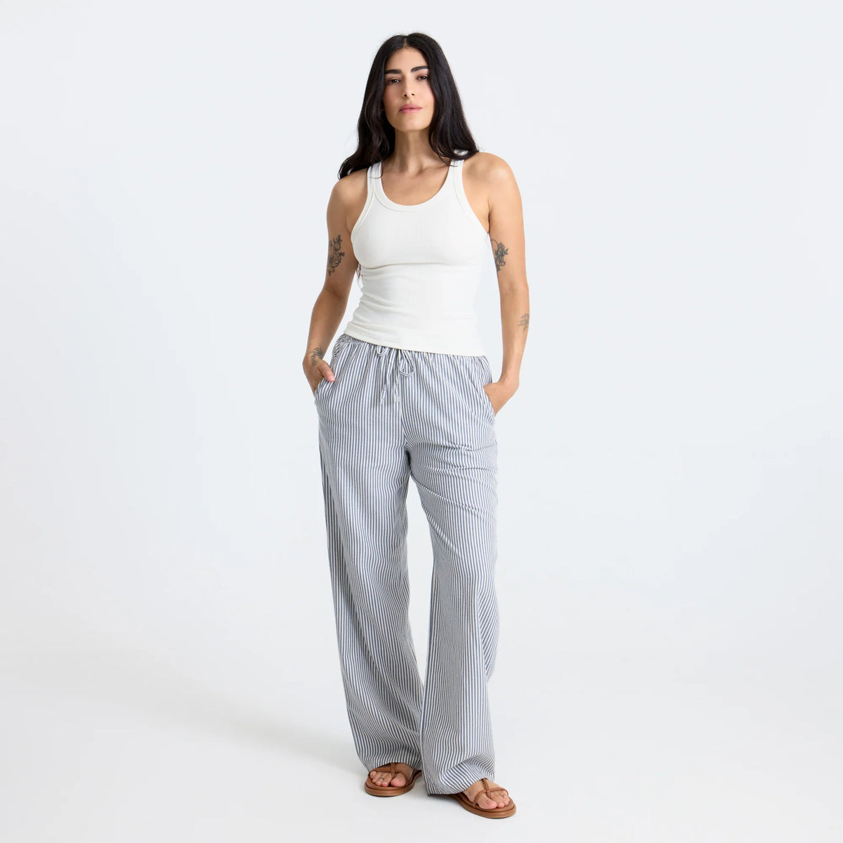 Wind Worn Tank Top - Bone