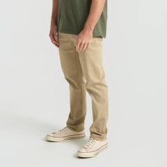 HWY 128 5-Pocket Broken Twill Denim - Desert Khaki