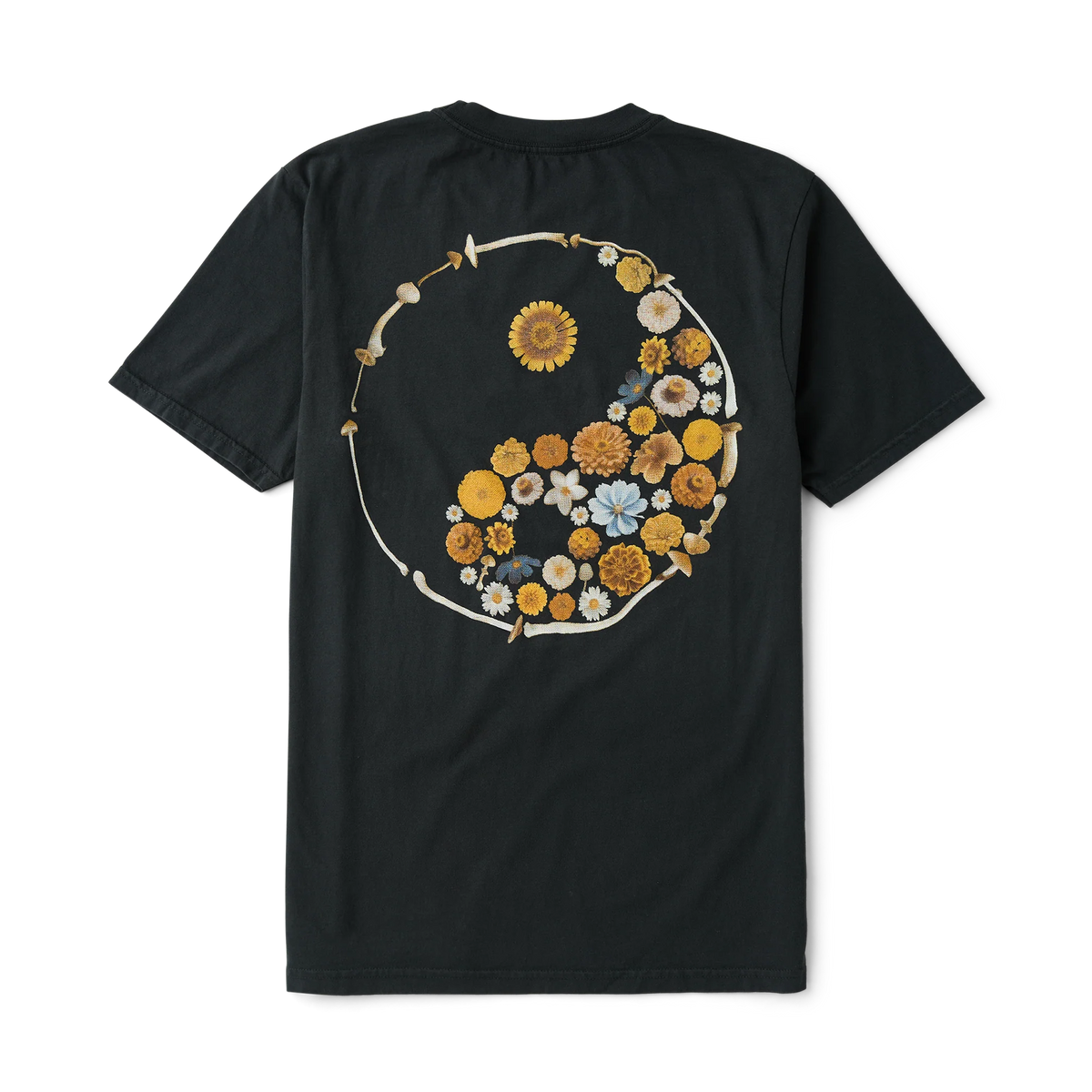 Yin Yang Forage Premium Tee - Washed Black