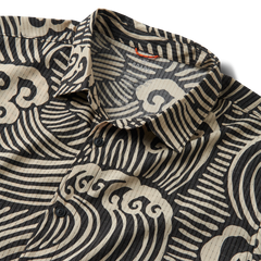 Bless Up Breathable Stretch Shirt - Black Wave